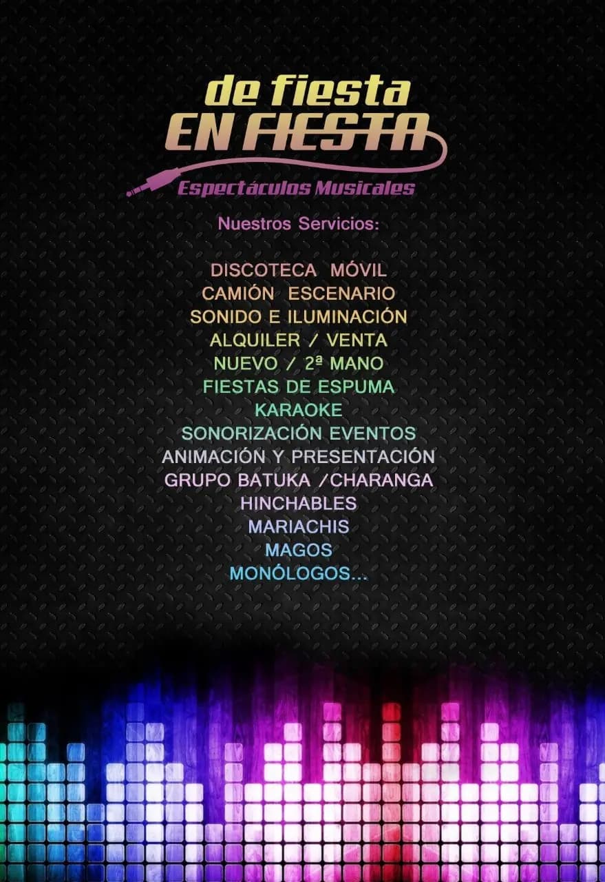 Espectáculos Musicales De Fiesta en Fiesta